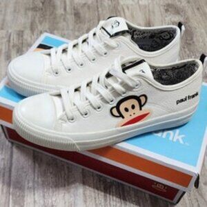 Paul Frank Vulky Women's Low White Lace Sneakers Shoes Size 8